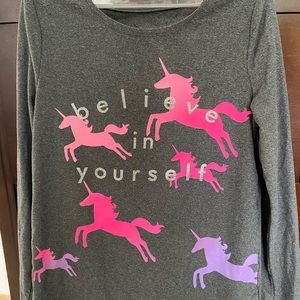 Set of 2 Girls Unicorn Long Sleeve Tee
